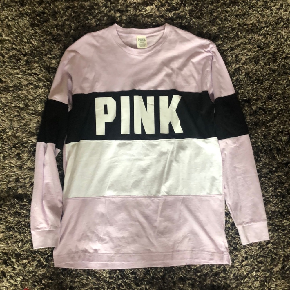 Pink crew top long sleeve